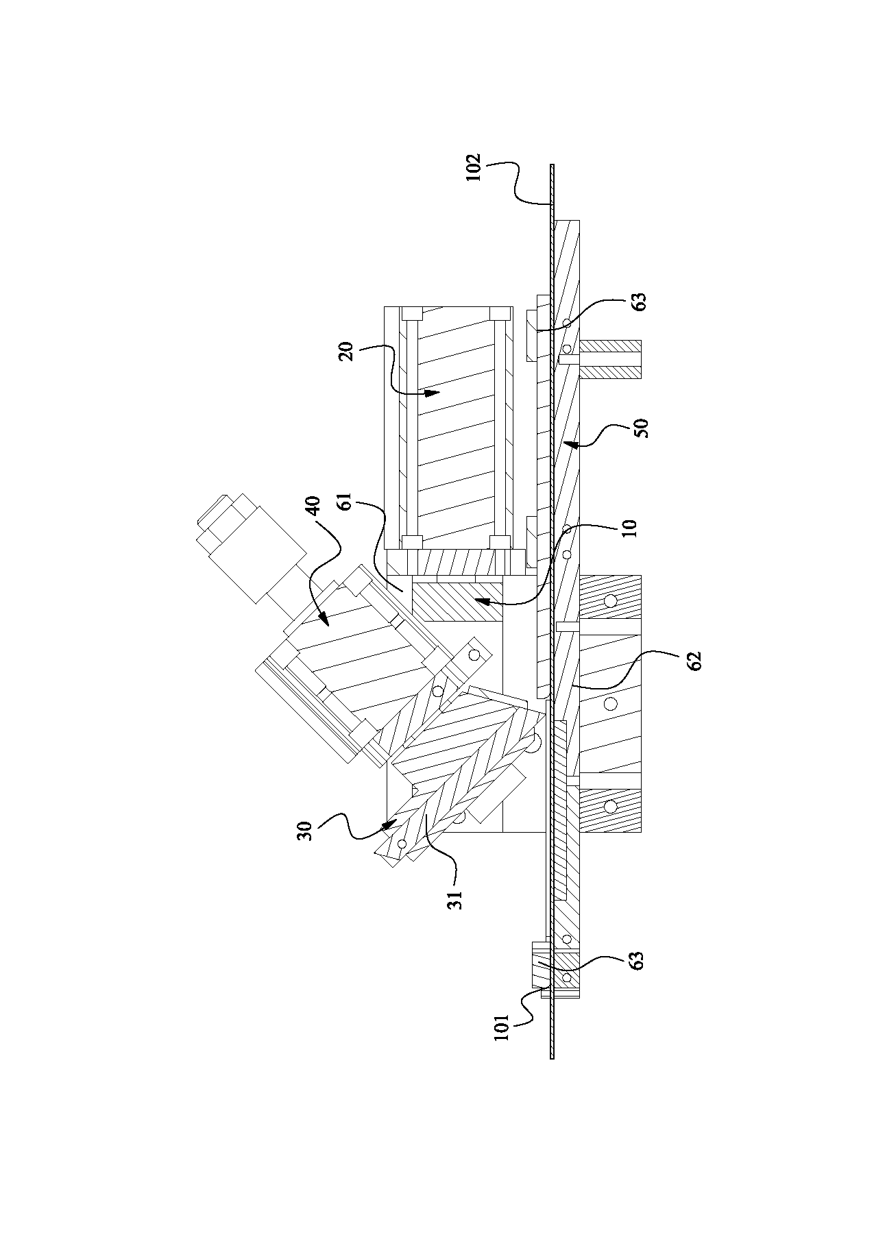 Scribing device of multifunctional fully-automatic terminal crimping machine for flat cables