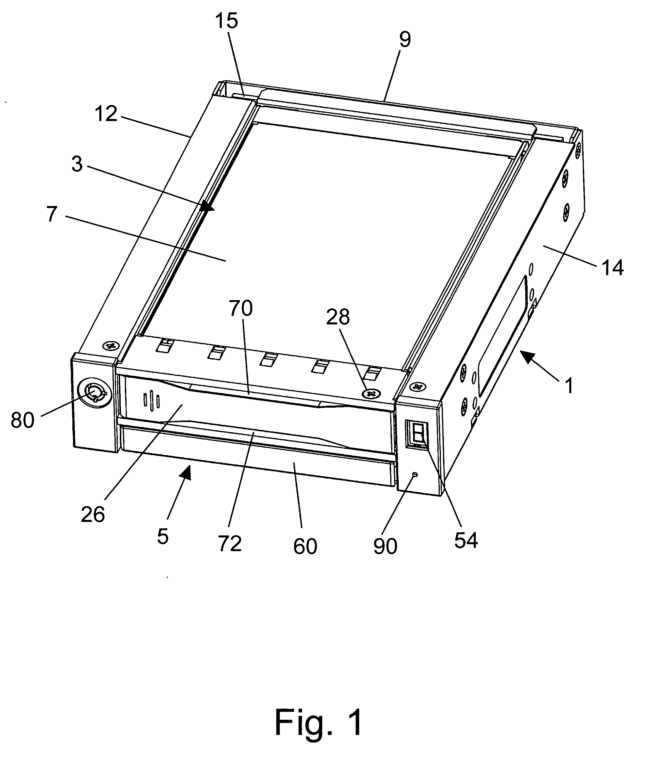 Receiving frame having removable computer drive carrier and fan modules