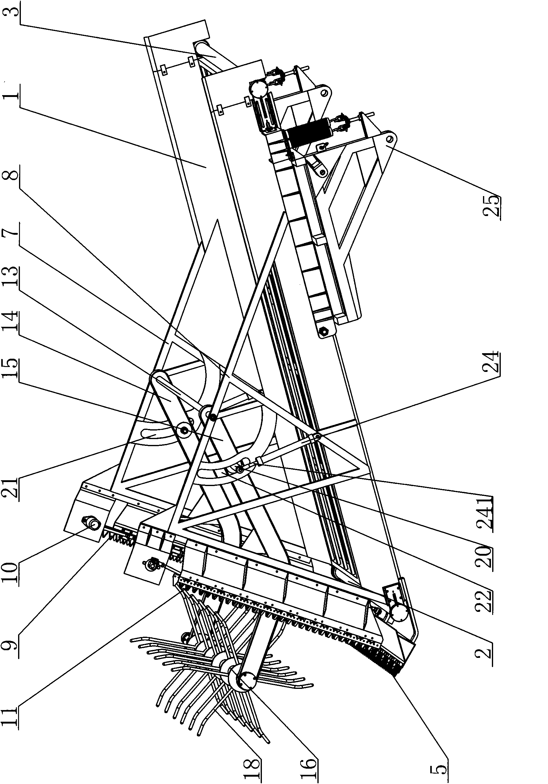 Nose cabin collection device of cleaning boat for riverway