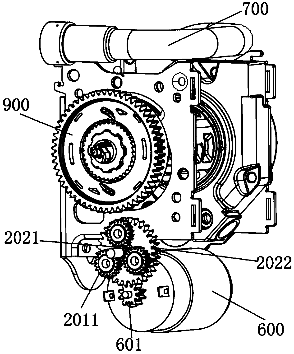 High-torque motor drive structure for safety belt, and safety belt winder