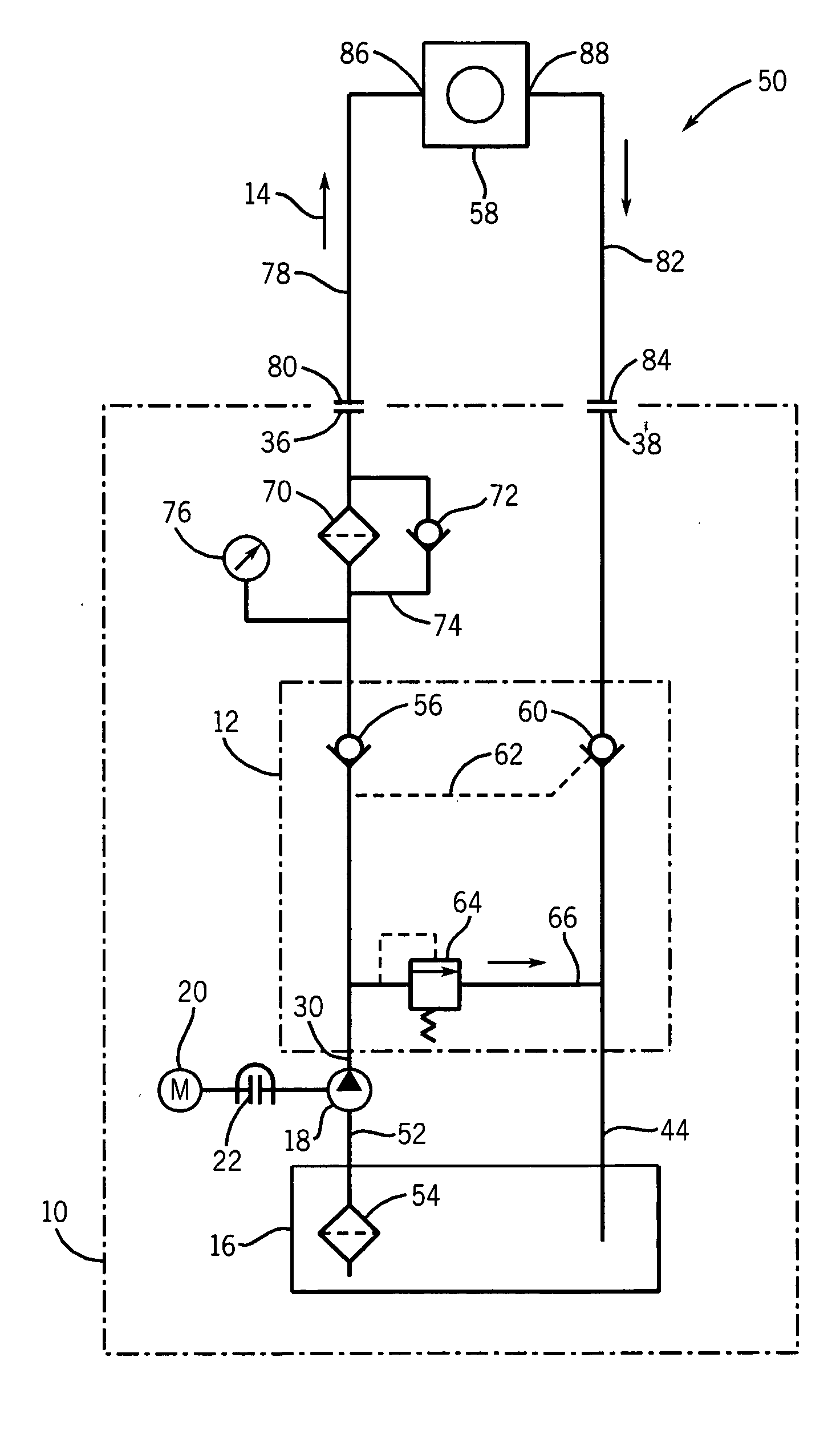 Oil circulation retention system and method