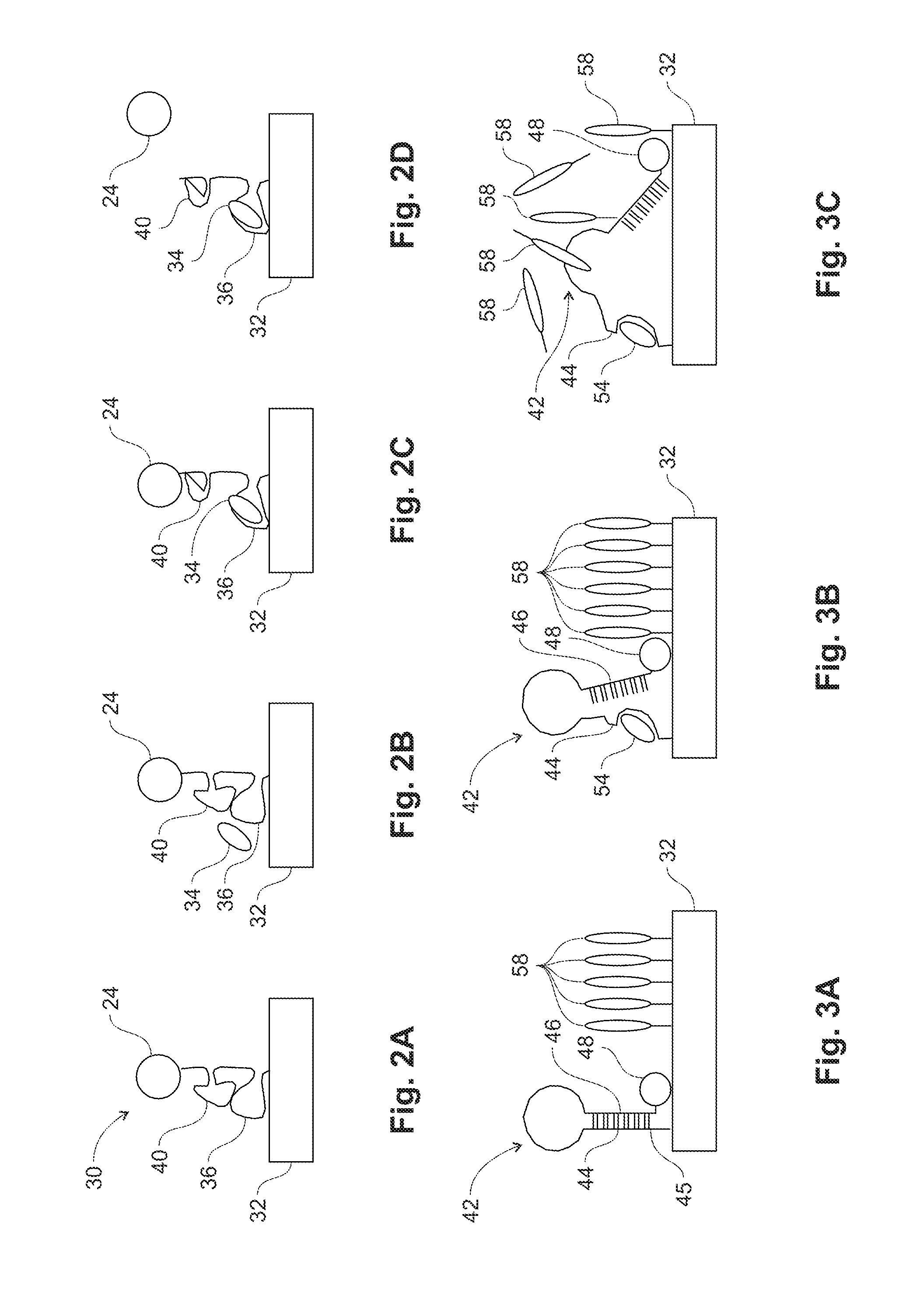 FET Sensors With Subtractive Probes for Indirect Detection and Methods