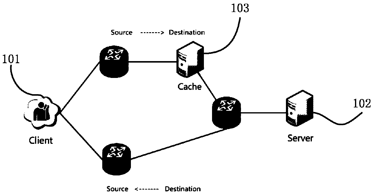 A flow processing method and a transparent cache system