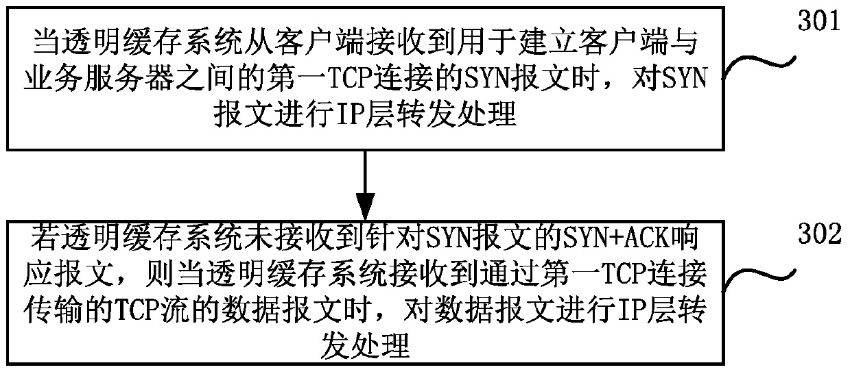 A flow processing method and a transparent cache system