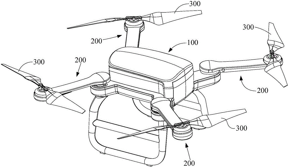 Aircraft and foldable rotor arm thereof