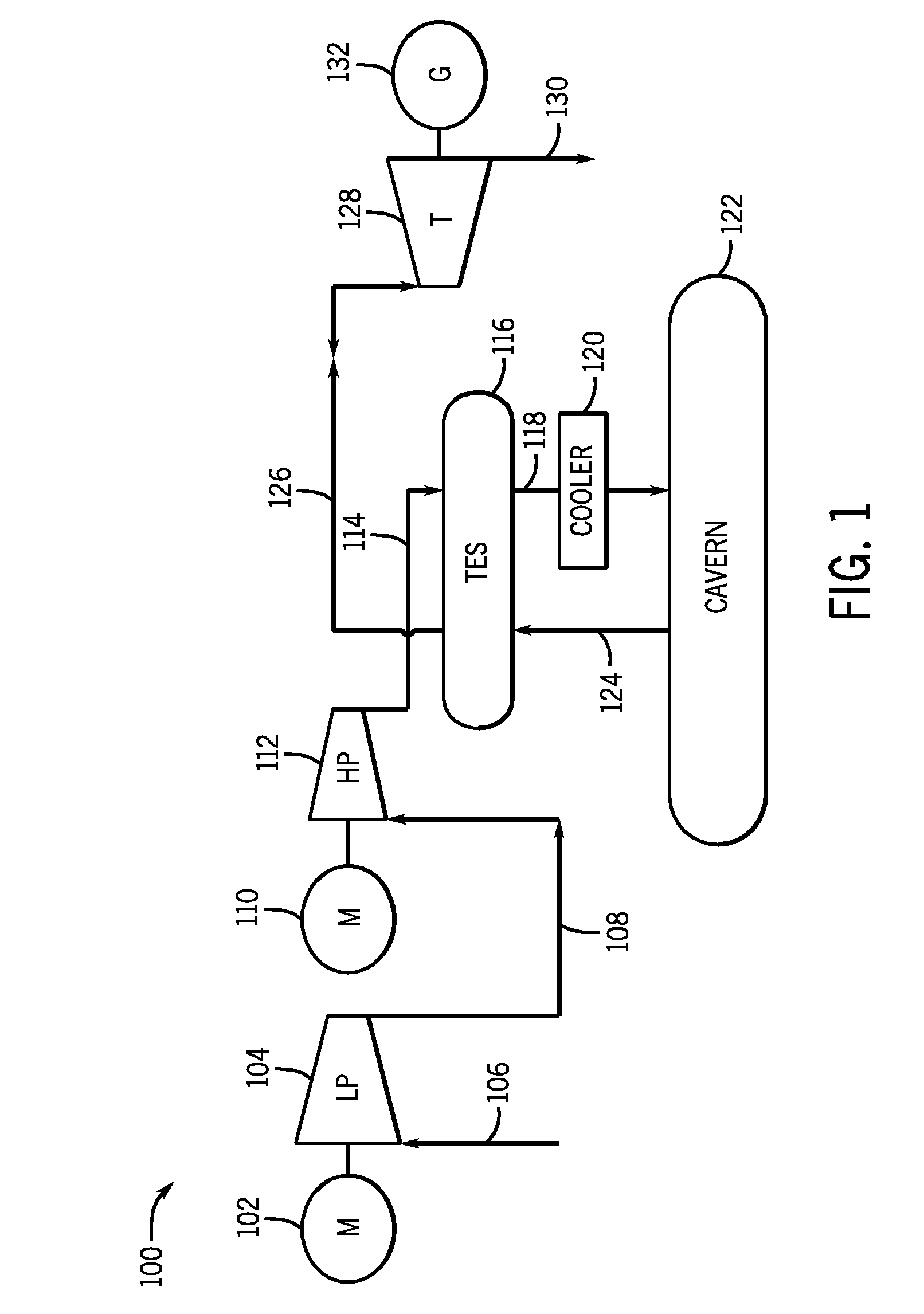 Reinforced thermal energy storage pressure vessel for an adiabatic compressed air energy storage system