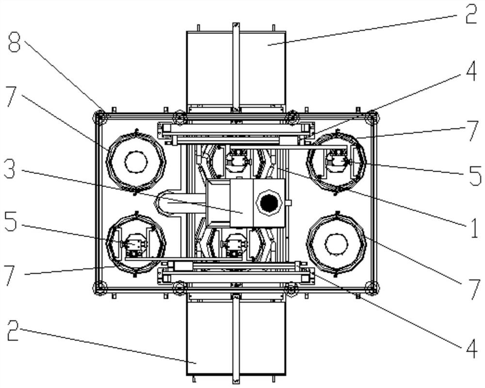 Automatic oil spraying and cleaning equipment for gear shifting fork assembly