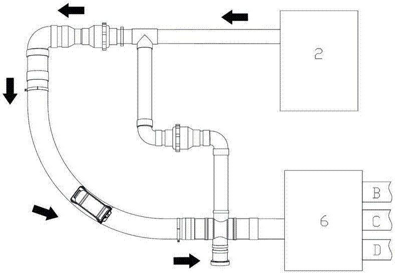 Buffer device for pneumatic sample conveying system