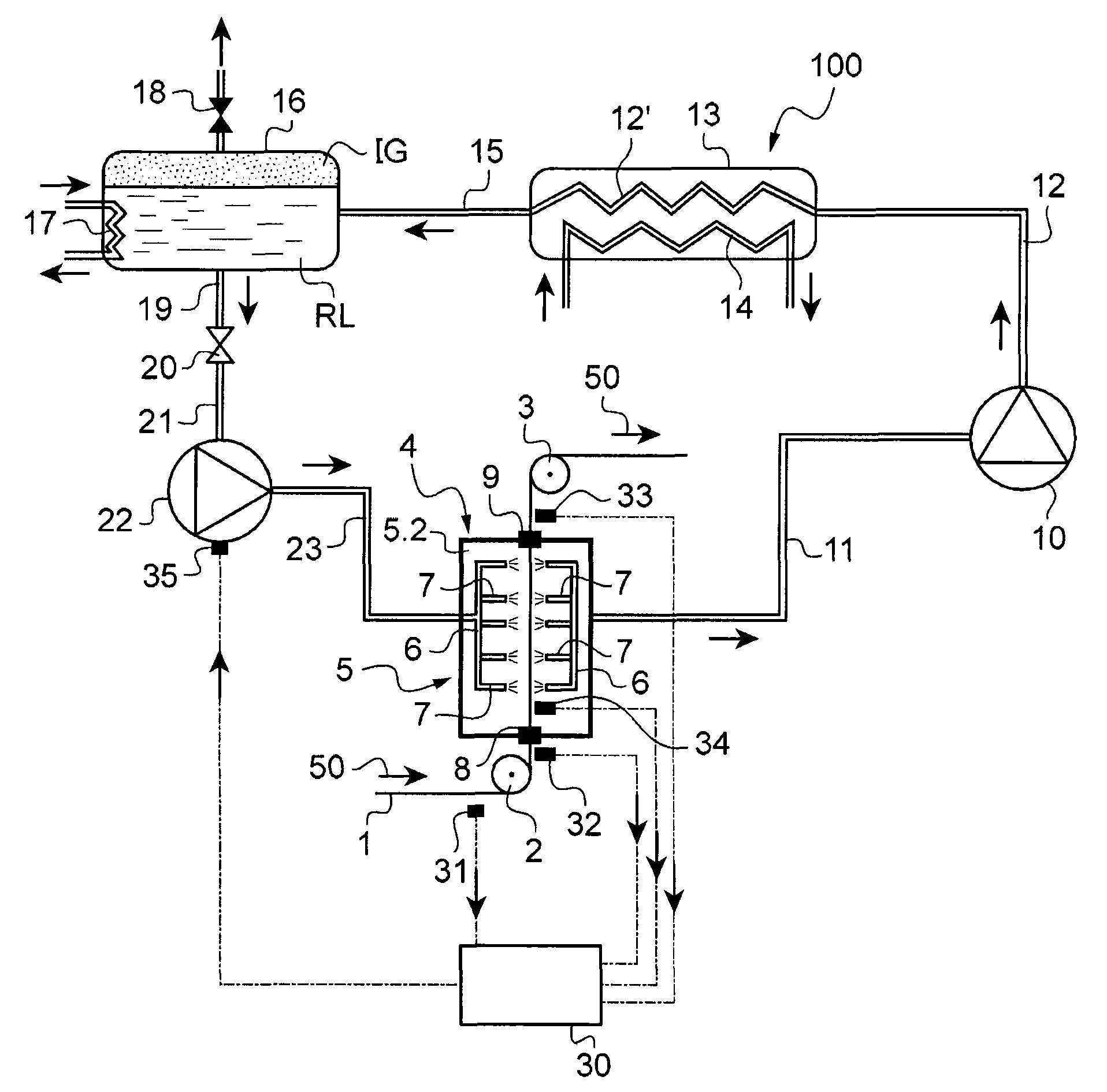 Method for cooling metal band and installation for implementing said method