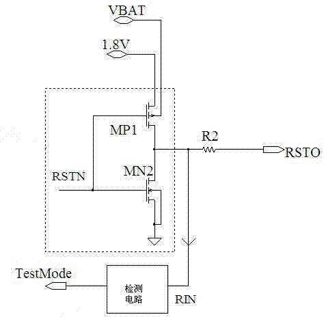 Power management chip with test mode