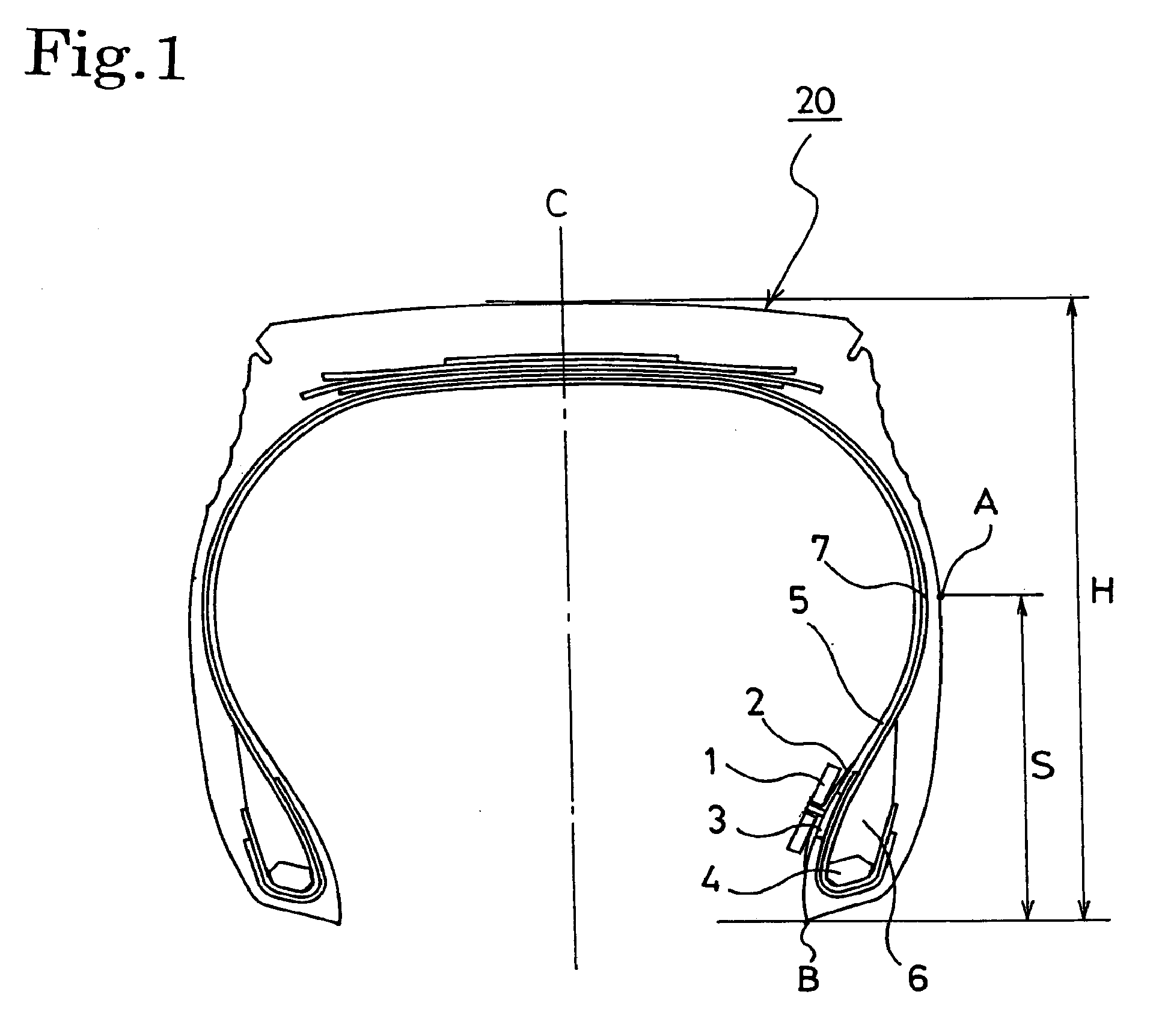 Pneumatic tire and method of mounting transponder to pneumatic tire