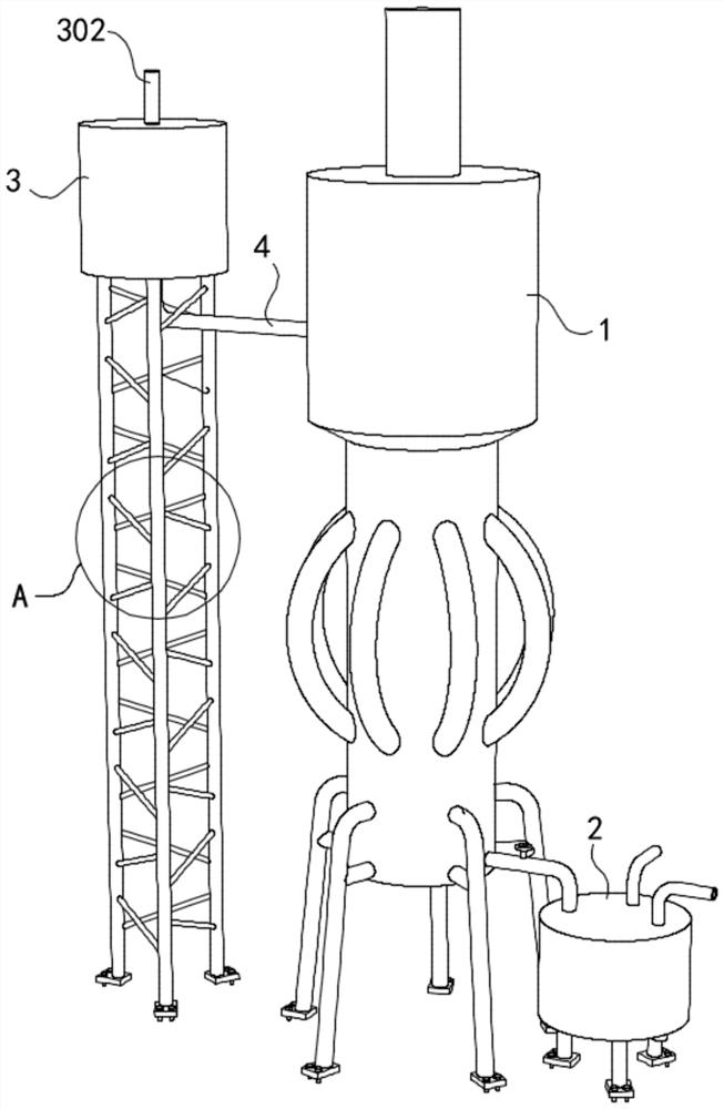 Lubricating oil blending stirrer and working principle thereof