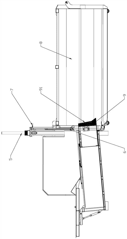 Garbage compression equipment automatic door closing control method and control system