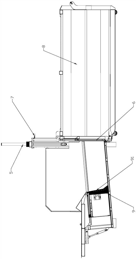 Garbage compression equipment automatic door closing control method and control system