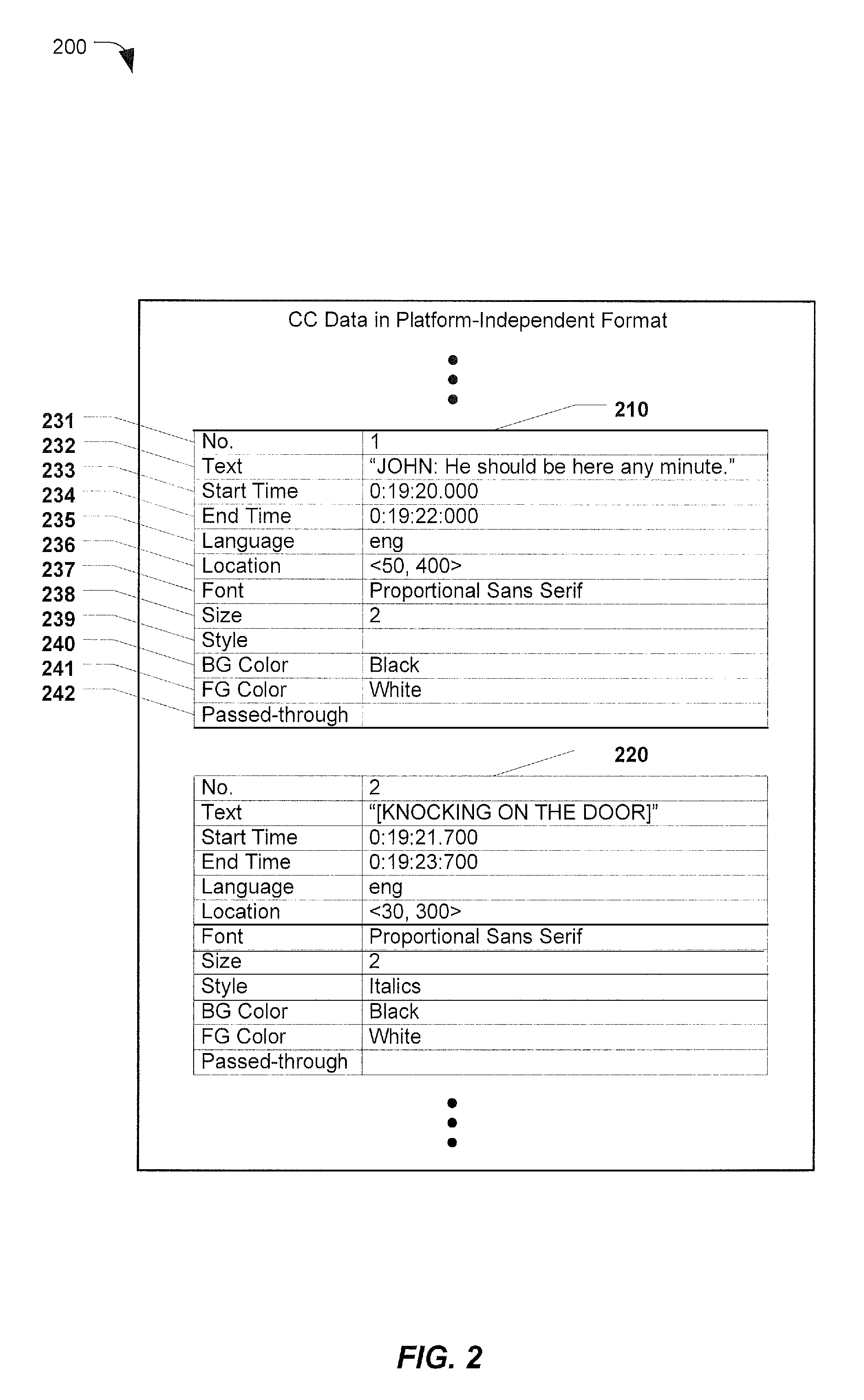 Systems and methods of processing closed captioning for video on demand content