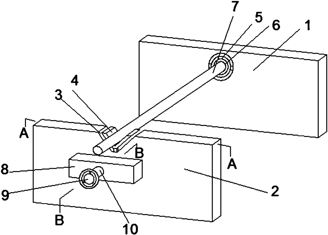 Material guiding eccentric adjusting device for production of waterproof cloth and adjusting method