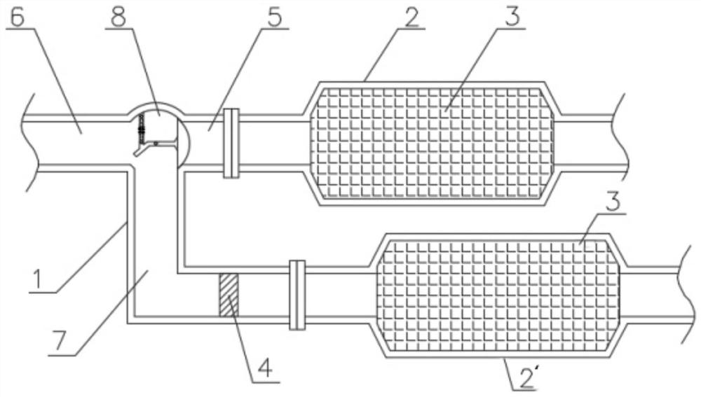 Device for fully treating automobile exhaust