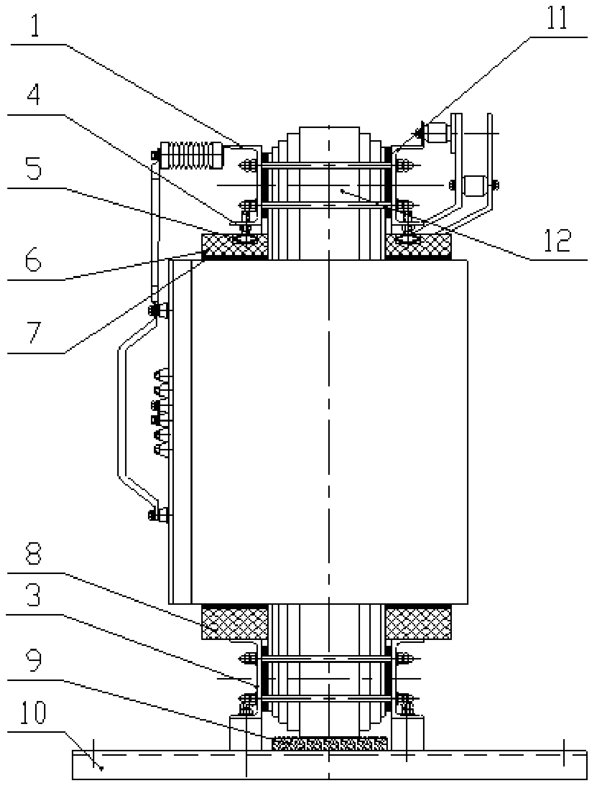 Low-noise dry-type transformer structure