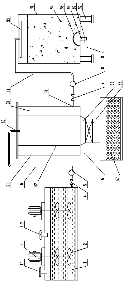 Deep denitrification process and equipment for high-nitrogen-content organic wastewater