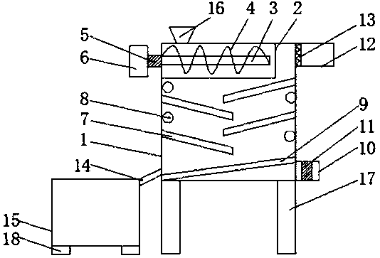Automatic drying device for rice processing