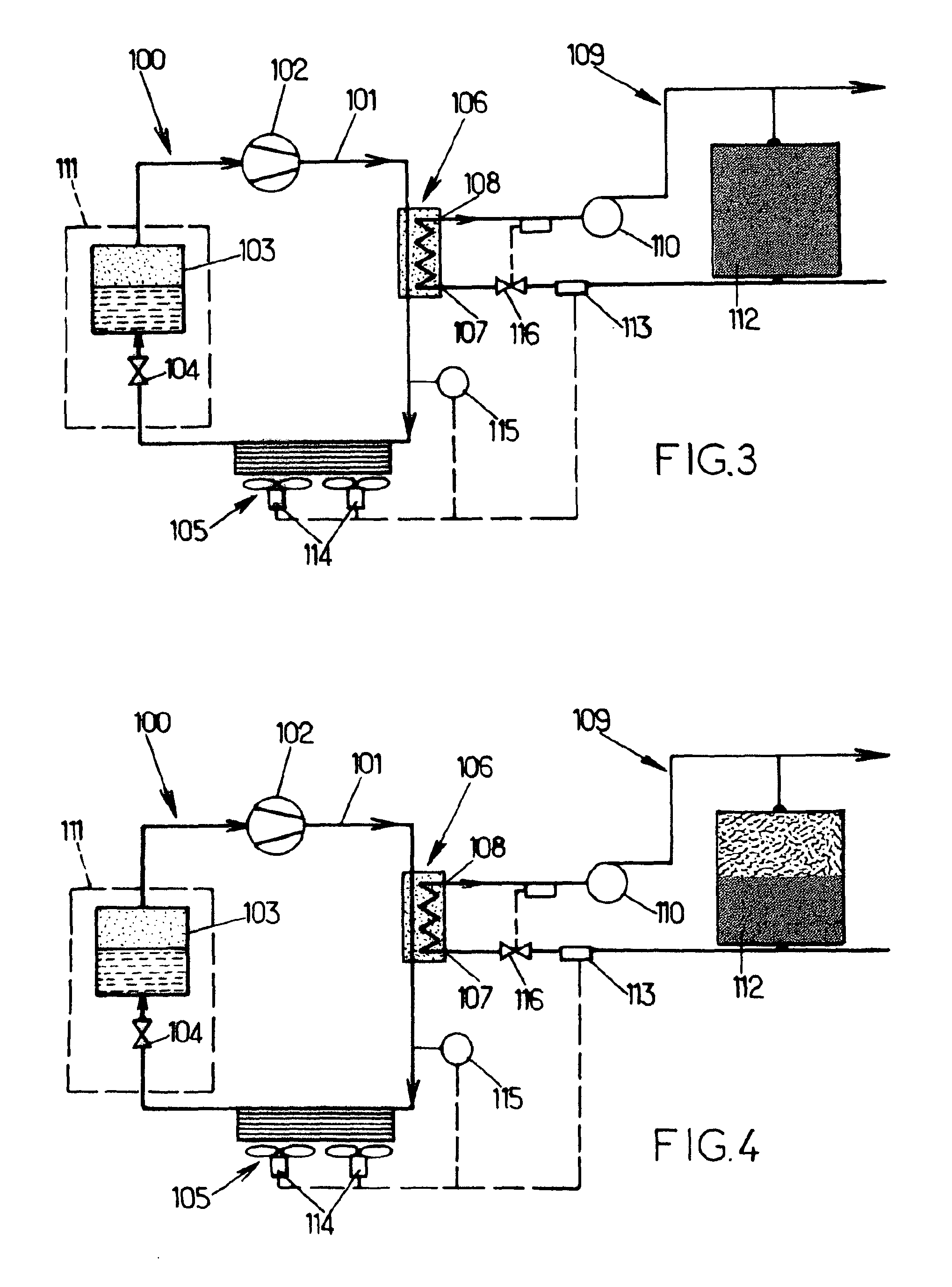 Method and device for heat recovery on a vapour refrigeration system