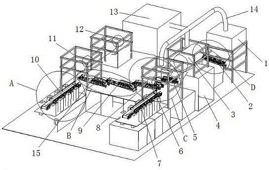 Solid waste treatment device and method