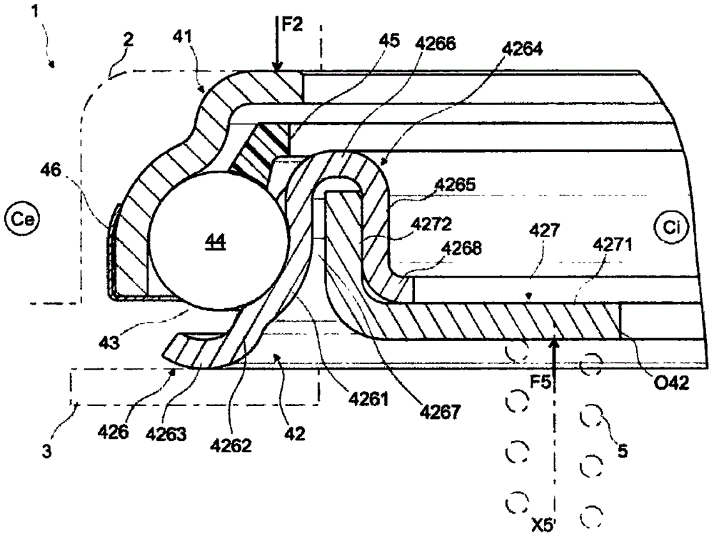 Clutch release bearing device and motor vehicle equipped with such bearing