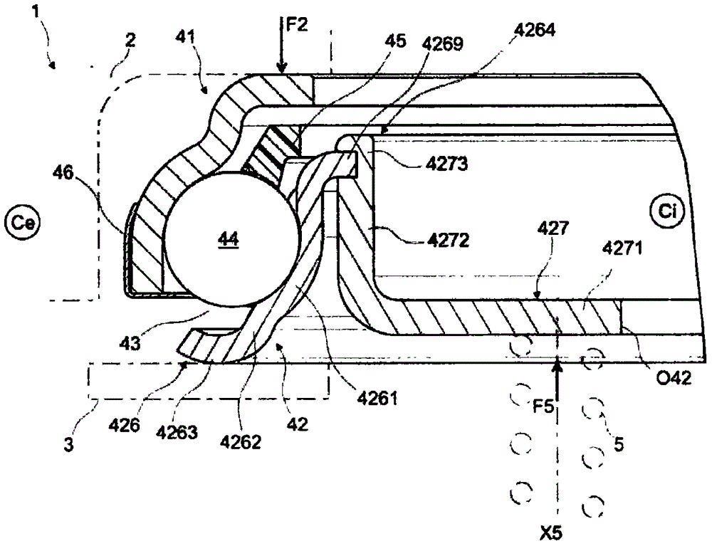 Clutch release bearing device and motor vehicle equipped with such bearing