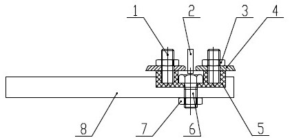 Valve pressing plate wiring device and diesel engine valve control device