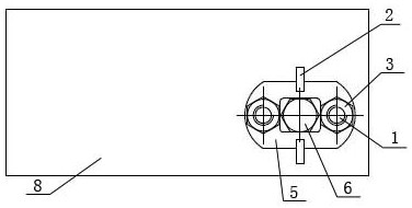 Valve pressing plate wiring device and diesel engine valve control device