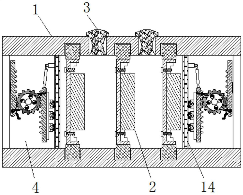 Data encryption hard disk stable work auxiliary equipment based on air convection