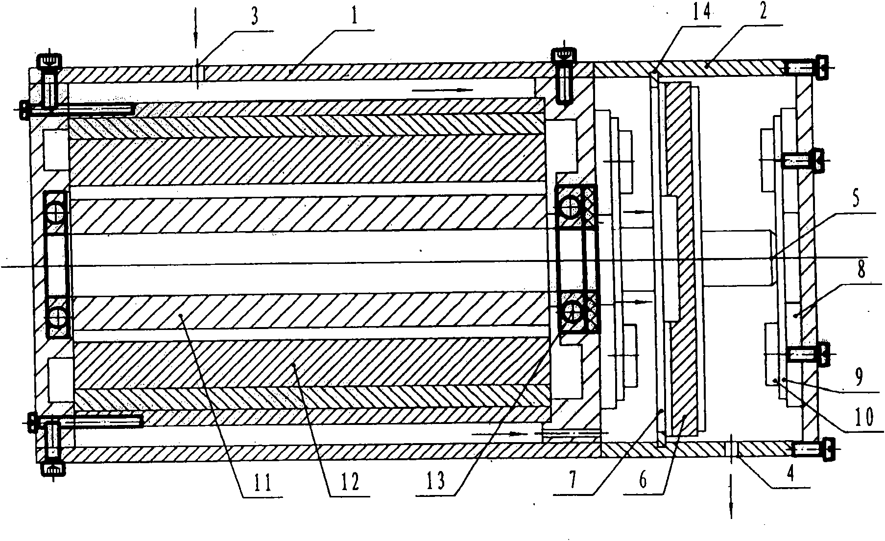 Temperature-raising type rotary body heater