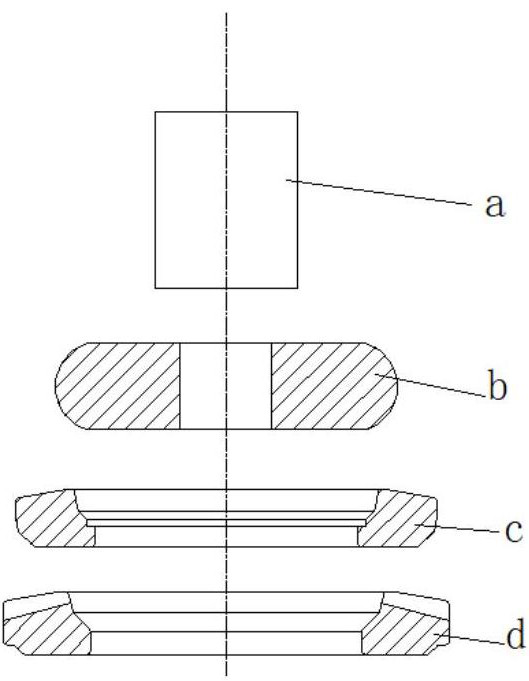 Bevel gear manufacturing method and die