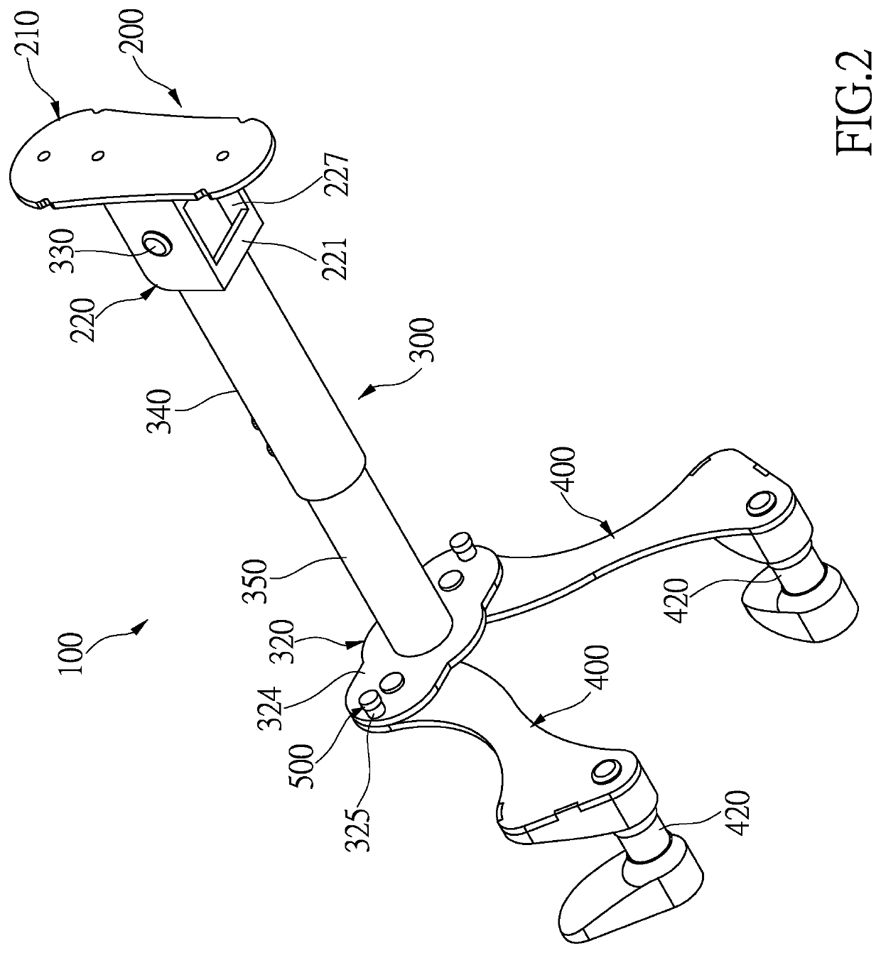 Horizontal wall-mounted bicycle rack