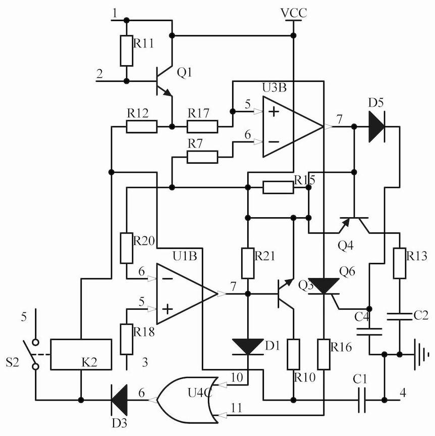 Building safety detection circuit for winch