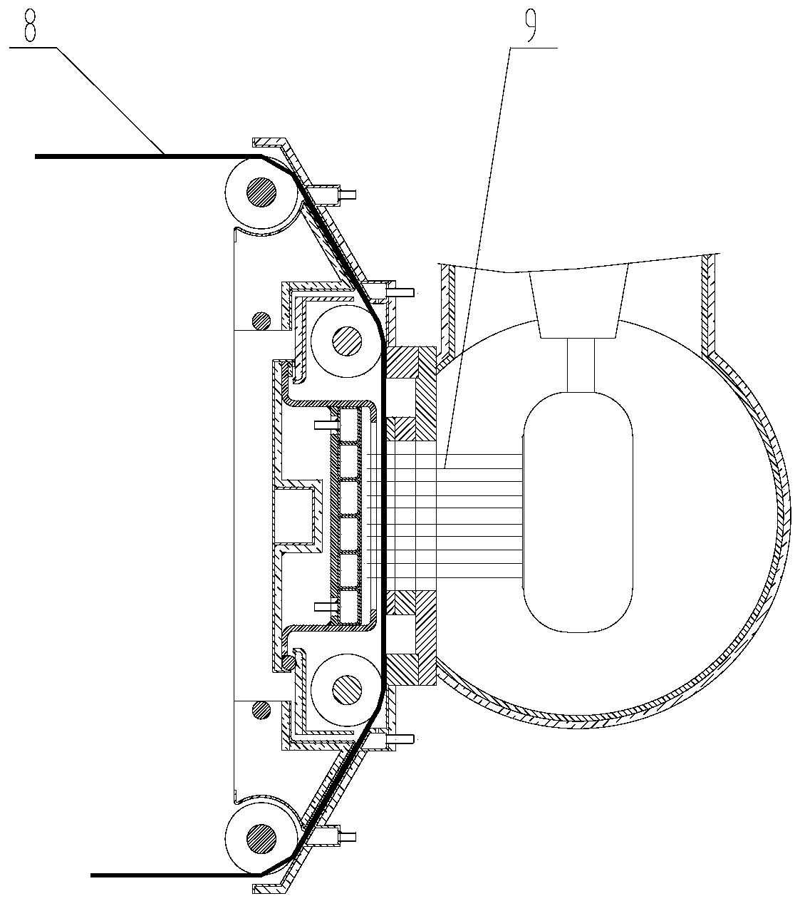 Electron curtain accelerator shield structure