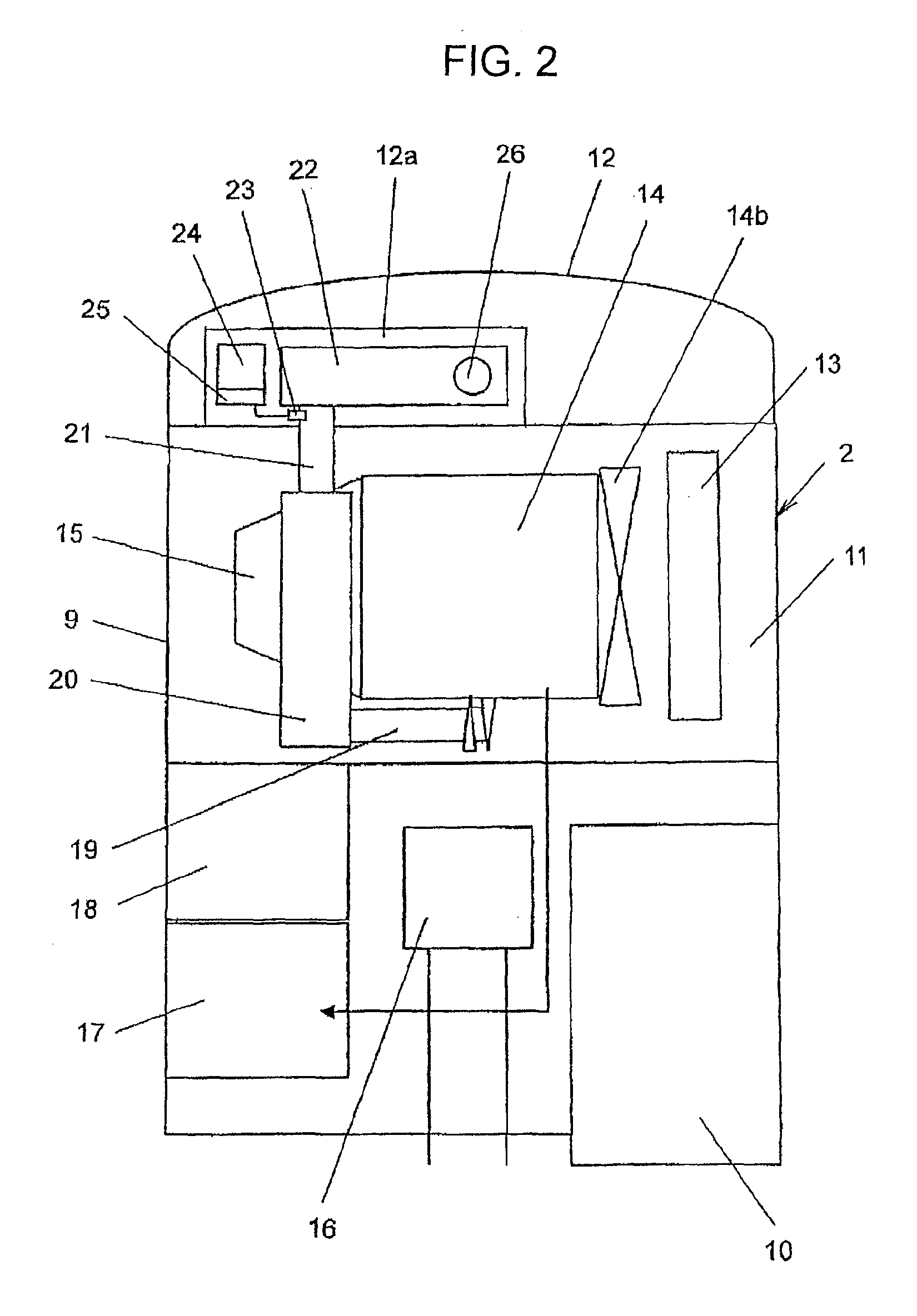 Mounting Structure for NOx Reduction Device for Construction Machine