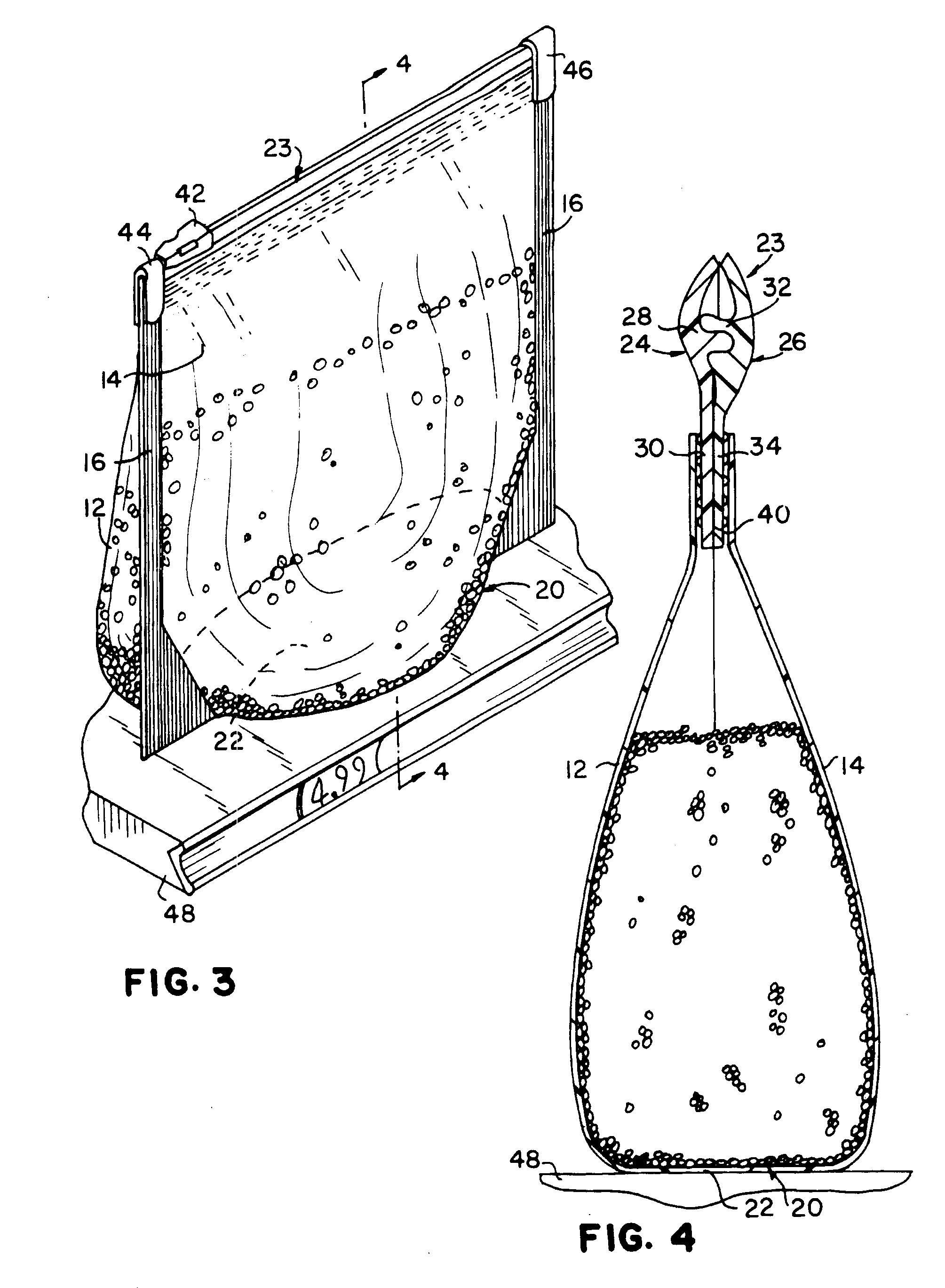 Fill-through-the-top package and method and apparatus for making the same