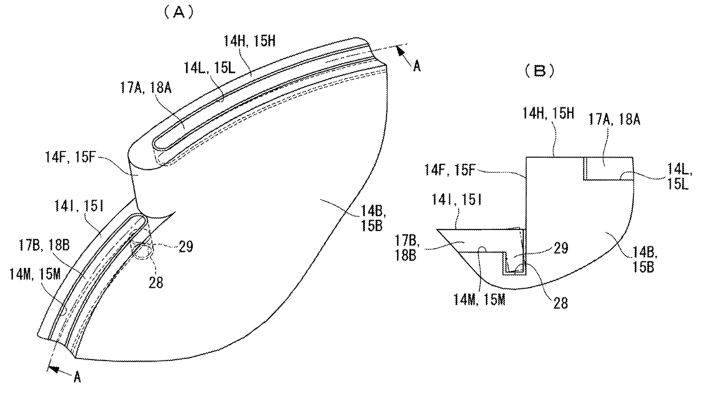 Scroll compressor and processing method of scroll including a projection on a tip seal and a hole in a tip seal groove