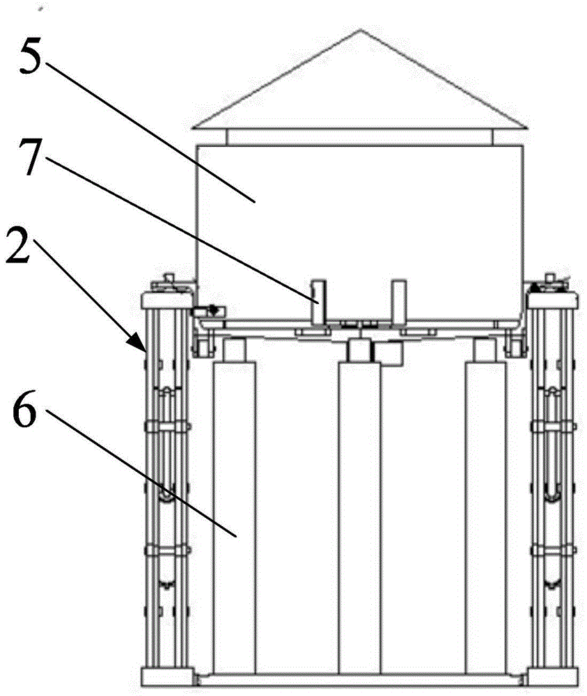 A loading and unloading device for power transformation equipment