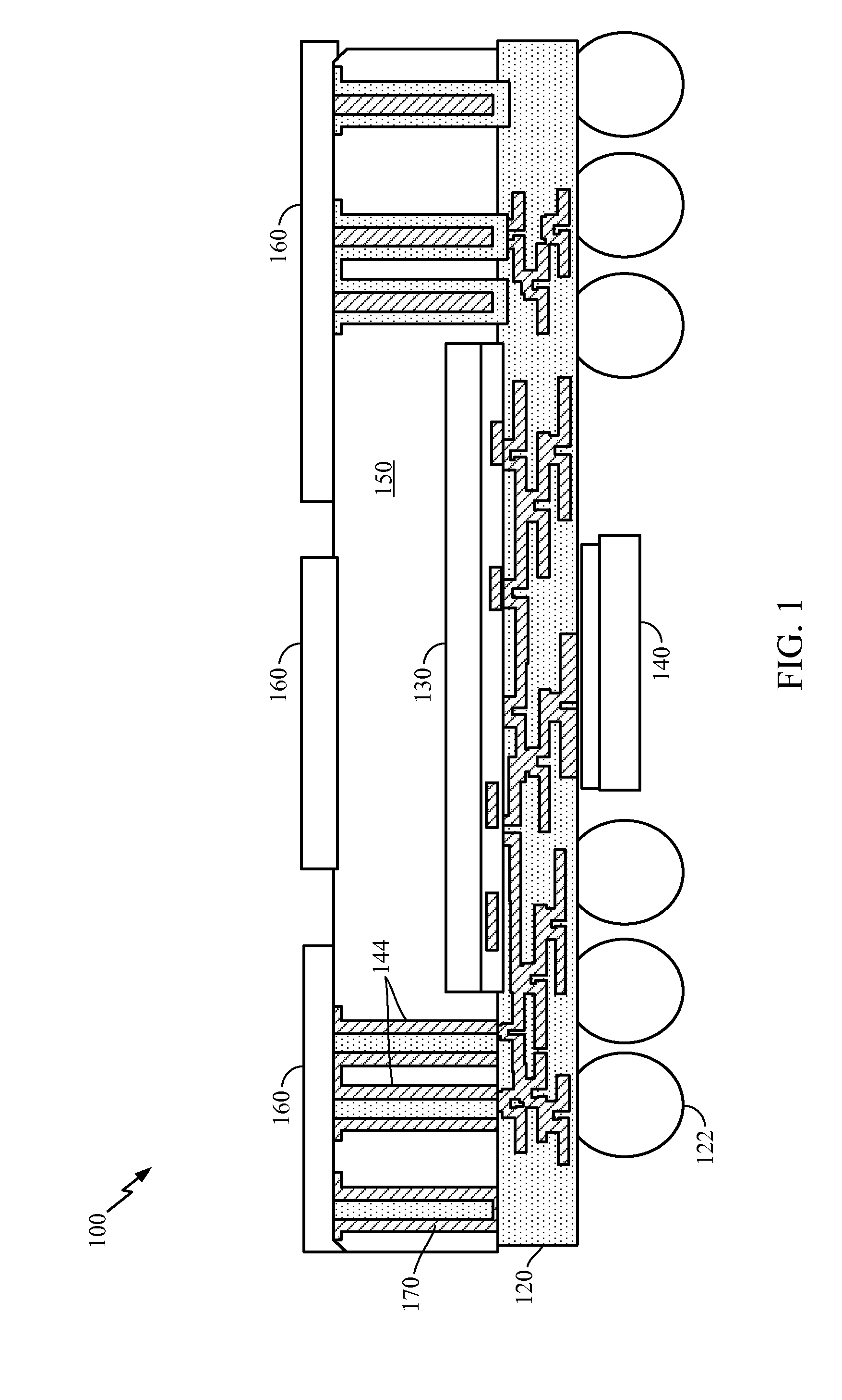 Semiconductor package with incorporated inductance element