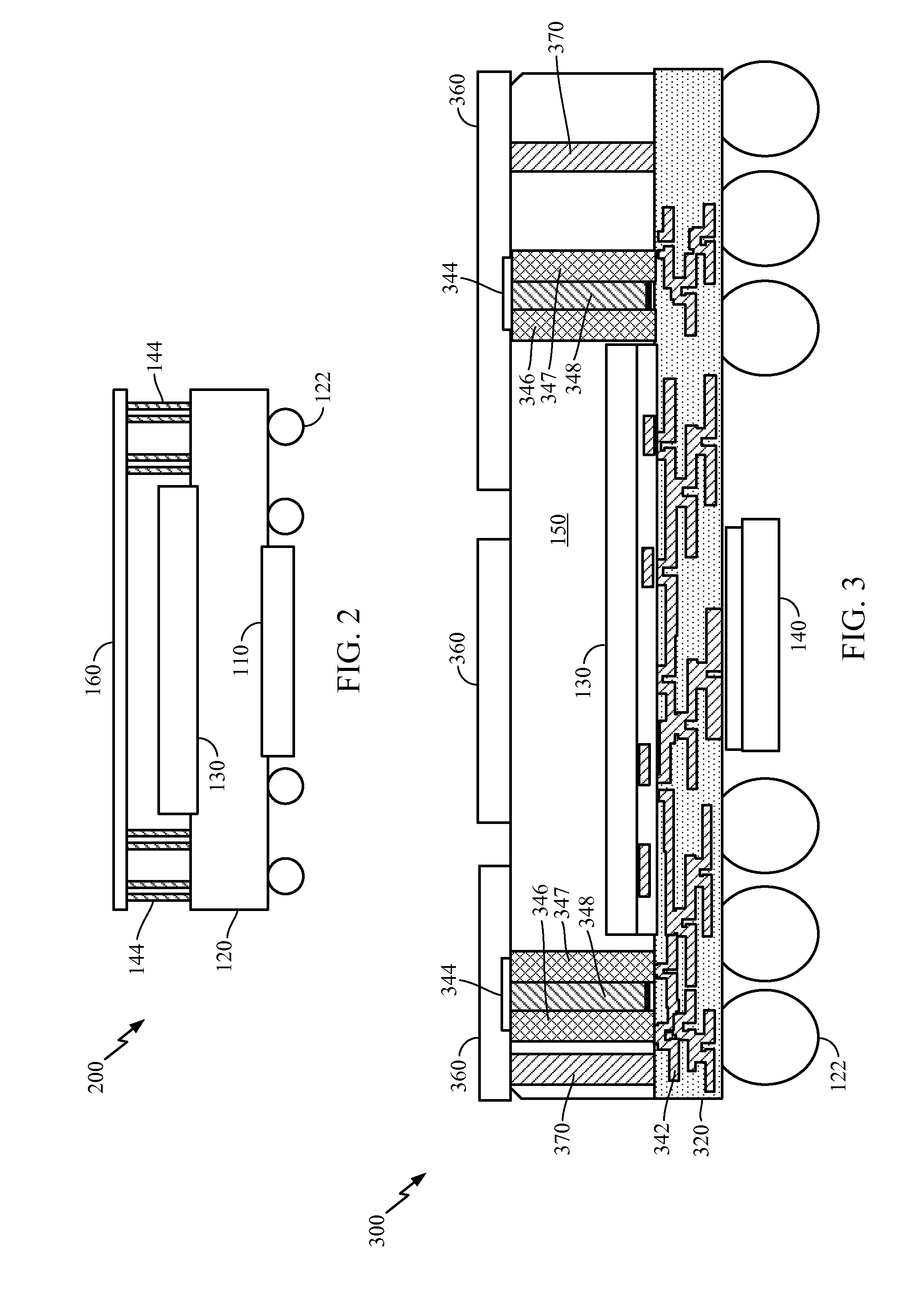 Semiconductor package with incorporated inductance element