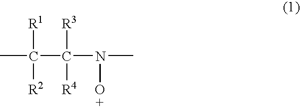 Secondary battery with a nitroxyl polymer active material
