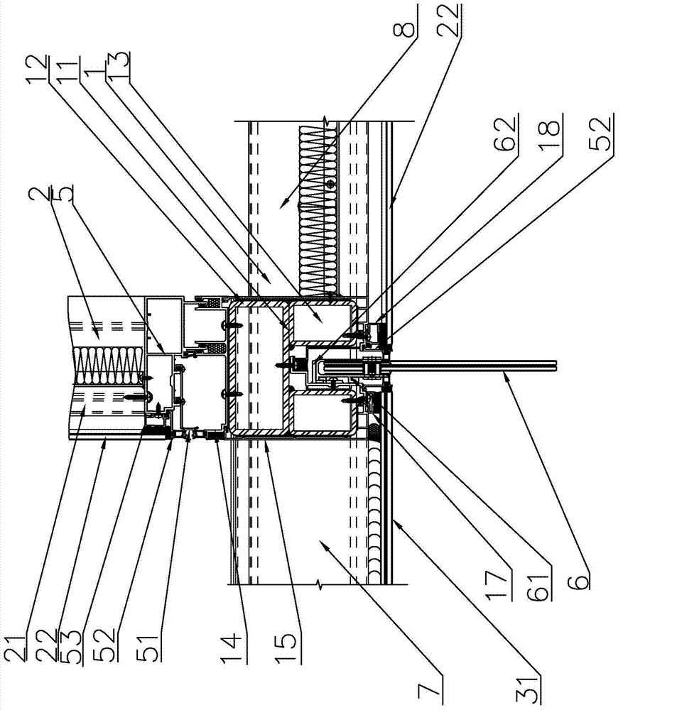 Unit curtain wall system provided with overhanging structure