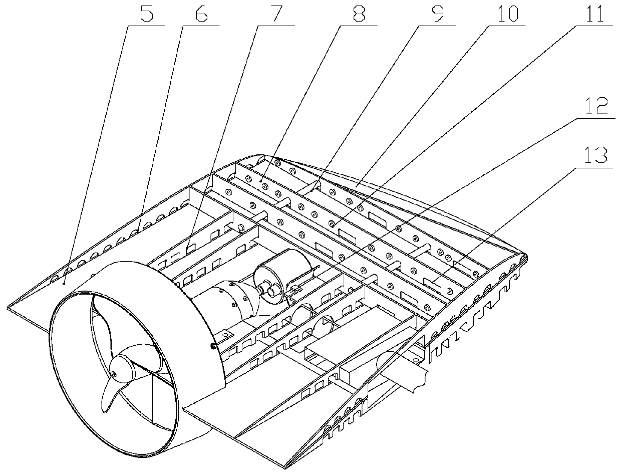 Light-weight rudder plate system