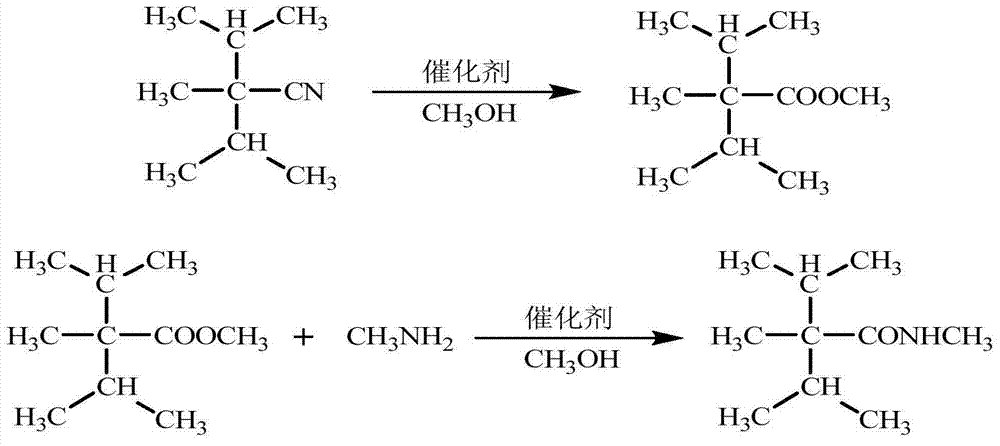 Synthetic method of cooling agent N-, 2, 3-trimethyl-2-isopropyl butyrylamide