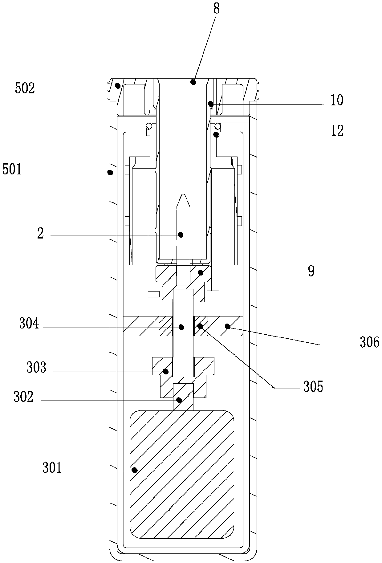 Low-temperature smoking set with rotationally moving and separating type heater and cigarette quitting method