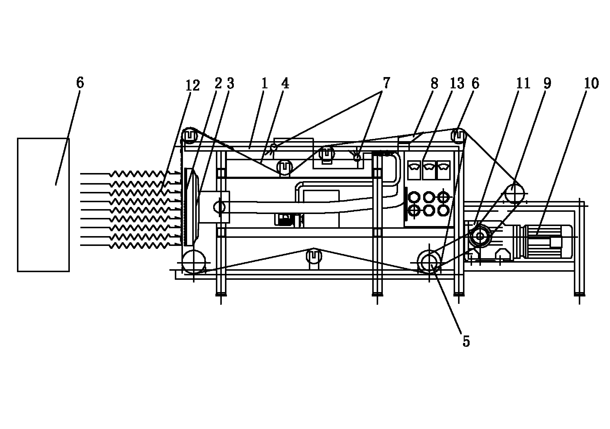 Electrostatic spinning and spunlacing consolidation composite membrane-making device