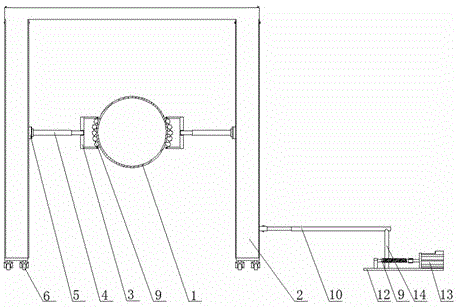 Moveable-gantry-based ultrasonic automatic flaw detection system for bent steel tubes