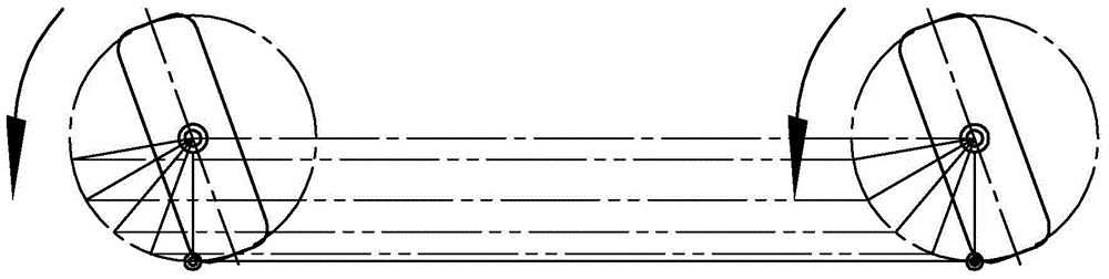 Steering device of vehicle with four wheels and four driving directions